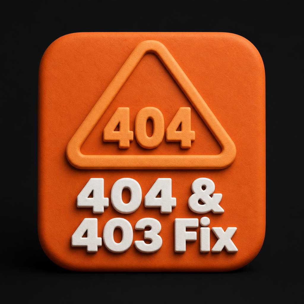 404 & 403 Error Fix Tool